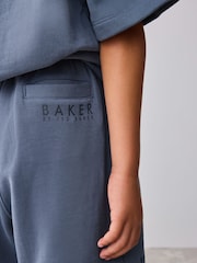 Baker by Ted Baker Blue Short Sleeve Hoodie and Shorts Set - Image 6 of 17