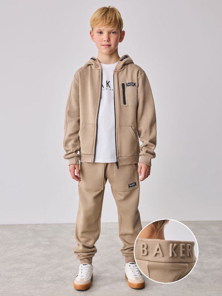 Baker by Ted Baker Zip Through Hoodie T-Shirt And Joggers Set - Image 1 of 29