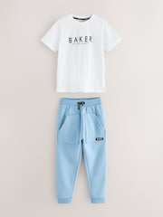 Baker by Ted Baker Zip Through Hoodie T-Shirt And Joggers Set - Image 14 of 21