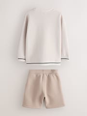 Baker by Ted Baker Textured Sweatshirt and Short Set - Image 2 of 5