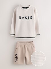 Baker by Ted Baker Textured Sweatshirt and Short Set - Image 7 of 11