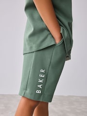 Baker by Ted Baker Colourblock Varsity T-Shirt and Shorts Set - Image 6 of 11