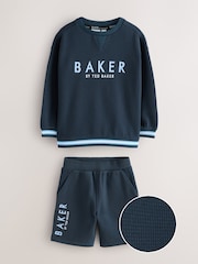 Baker by Ted Baker Textured Sweatshirt and Short Set - Image 1 of 5