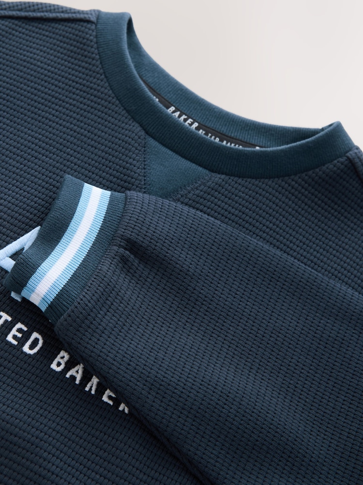 Baker by Ted Baker Textured Sweatshirt and Short Set - Image 5 of 5