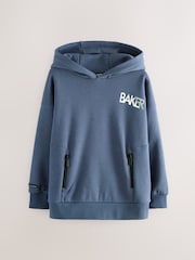 Baker by Ted Baker Oversized Back Graphic Print Hoodie - Image 7 of 13