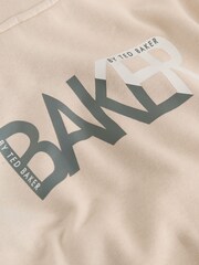 Baker by Ted Baker Oversized Back Graphic Print Hoodie - Image 9 of 10