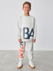 Baker by Ted Baker Oversized Letter Graphic Print Sweatshirt and Joggers Set - Image 1 of 12