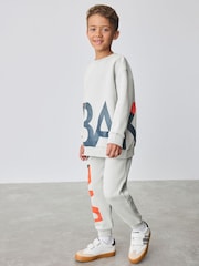 Baker by Ted Baker Oversized Letter Graphic Print Sweatshirt and Joggers Set - Image 2 of 12