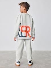 Baker by Ted Baker Oversized Letter Graphic Print Sweatshirt and Joggers Set - Image 3 of 12