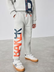 Baker by Ted Baker Oversized Letter Graphic Print Sweatshirt and Joggers Set - Image 4 of 12