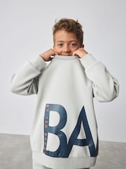 Baker by Ted Baker Oversized Letter Graphic Print Sweatshirt and Joggers Set - Image 5 of 12