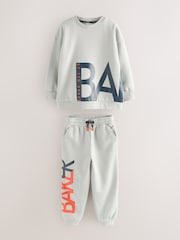 Baker by Ted Baker Oversized Letter Graphic Print Sweatshirt and Joggers Set - Image 7 of 12