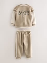 Baker by Ted Baker Stone Varsity Jacket T-Shirt and Joggers Set - Image 11 of 19