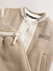 Baker by Ted Baker Stone Varsity Jacket T-Shirt and Joggers Set - Image 14 of 19