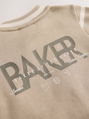 Baker by Ted Baker Stone Varsity Jacket T-Shirt and Joggers Set - Image 16 of 19