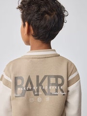 Baker by Ted Baker Stone Varsity Jacket T-Shirt and Joggers Set - Image 6 of 19