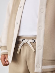 Baker by Ted Baker Stone Varsity Jacket T-Shirt and Joggers Set - Image 8 of 19