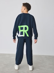 Baker by Ted Baker Oversized Letter Graphic Print Sweatshirt and Joggers Set - Image 2 of 10