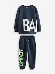 Baker by Ted Baker Oversized Letter Graphic Print Sweatshirt and Joggers Set - Image 6 of 10