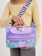 Gabby's Purple Dollhouse Double Decker Lunchbox With Strap - Image 1 of 5