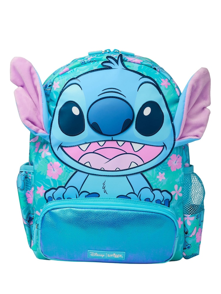 Smiggle Blue Junior Stitch Hoodie Backpack - Image 1 of 6