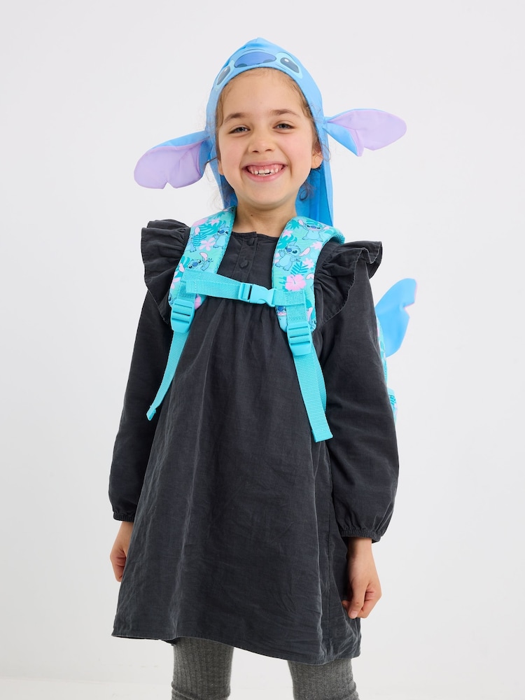 Smiggle Blue Junior Stitch Hoodie Backpack - Image 6 of 6