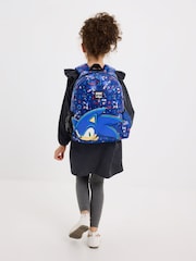 Smiggle Blue Junior Sonic The Hedgehog Hoodie Backpack - Image 4 of 6