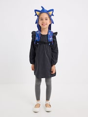 Smiggle Blue Junior Sonic The Hedgehog Hoodie Backpack - Image 5 of 6