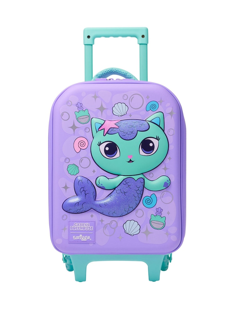 Smiggle Purple Junior Gabby's Dollhouse Hardtop Trolley Bag - Image 1 of 5