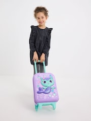 Smiggle Purple Junior Gabby's Dollhouse Hardtop Trolley Bag - Image 4 of 5