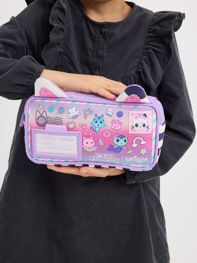 Smiggle Purple Gabbys Dollhouse Post Pencil Case - Image 4 of 4 Smiggle Purple Gabbys Dollhouse Post Pencil Case - Image 4 of 4