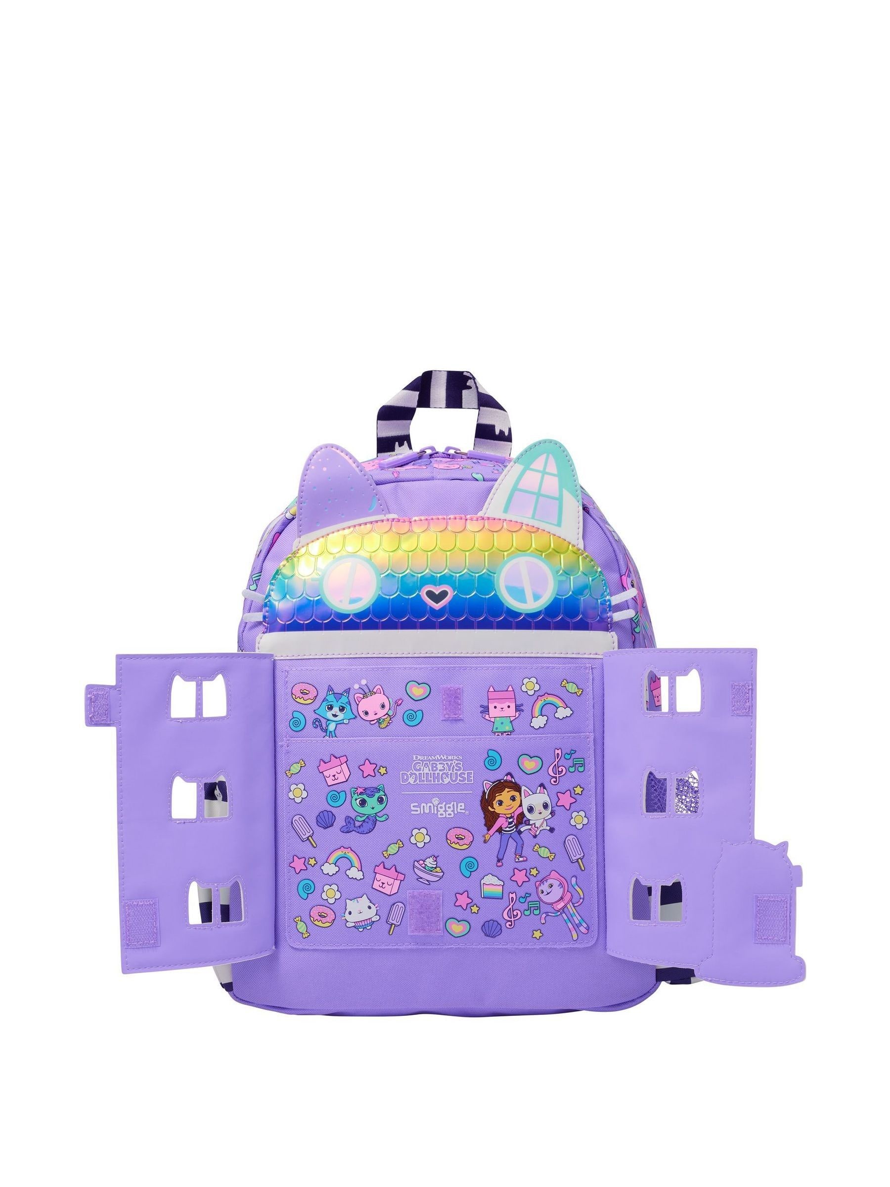 Buy Smiggle Purple Gabbys Dollhouse Classic Backpack from