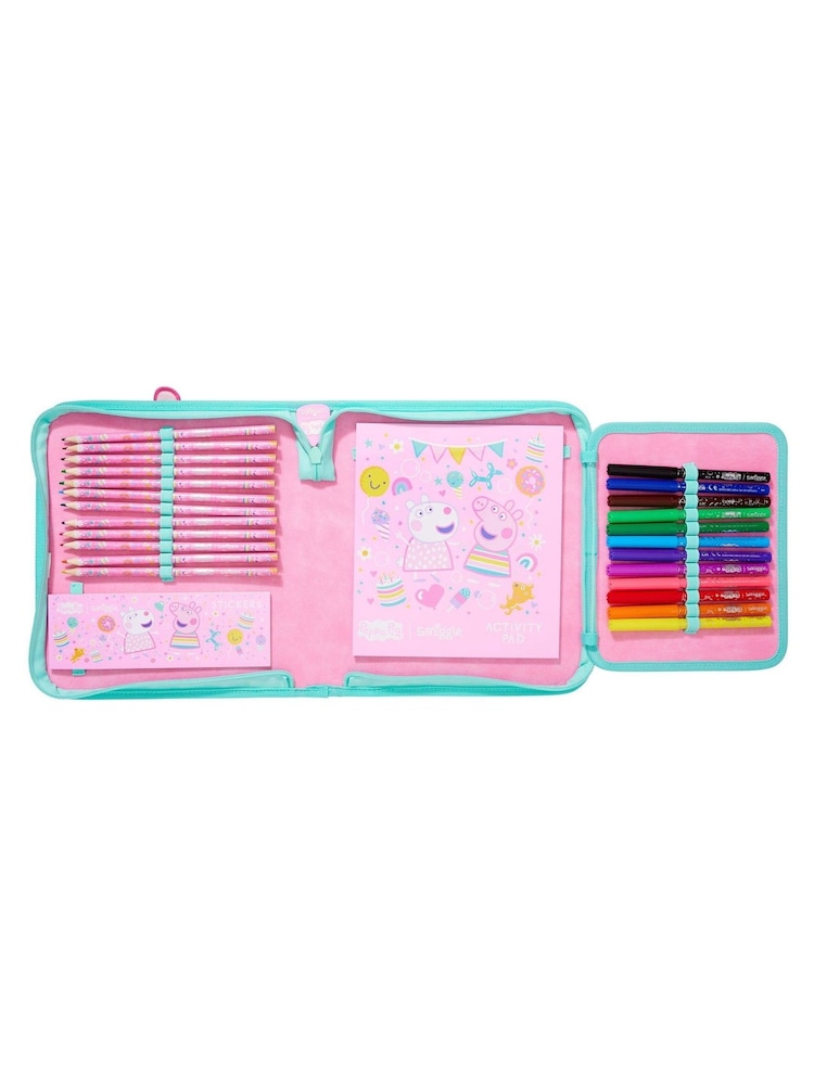 Smiggle Pink Peppa Pig Zip It Stationery Gift Pack - Image 1 of 5