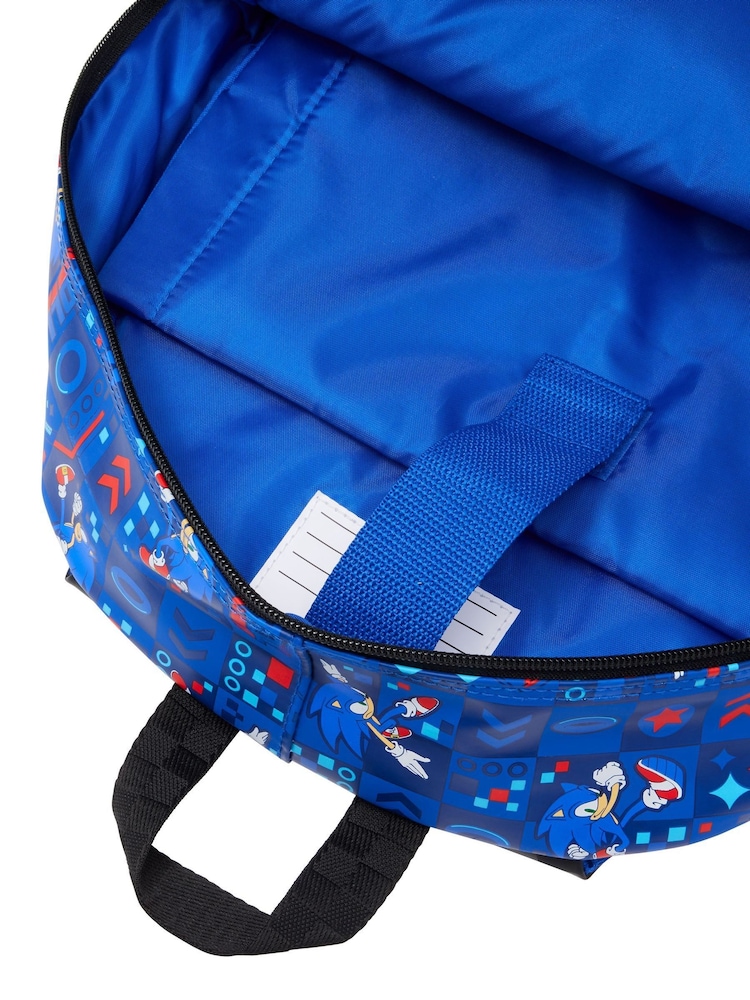 Smiggle Blue Sonic The Hedgehog Classic Backpack - Image 5 of 5