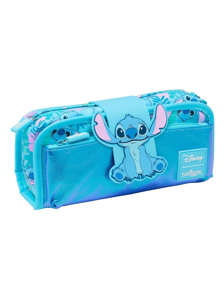 Smiggle Blue Stitch Utility Pencil Case - Image 1 of 4
