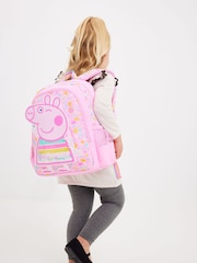 Smiggle Pink Junior Peppa Pig Character Backpack - Image 2 of 5
