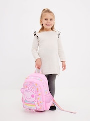 Smiggle Pink Junior Peppa Pig Character Backpack - Image 3 of 5
