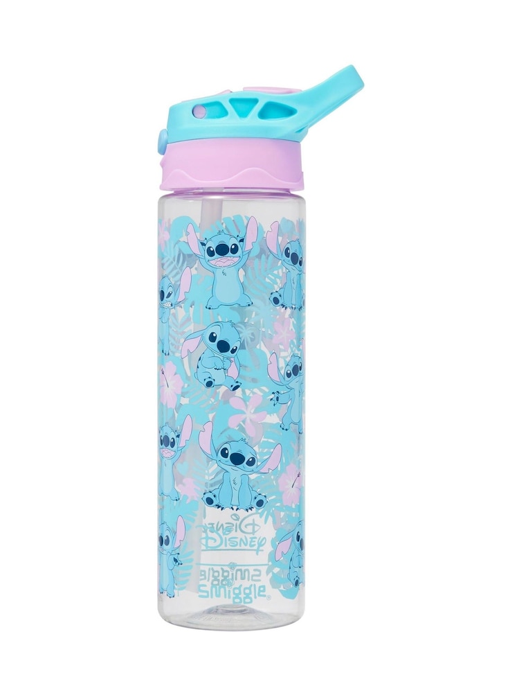 Smiggle Blue Stitch Plastic Flip Drink Bottle 650Ml - Image 2 of 2