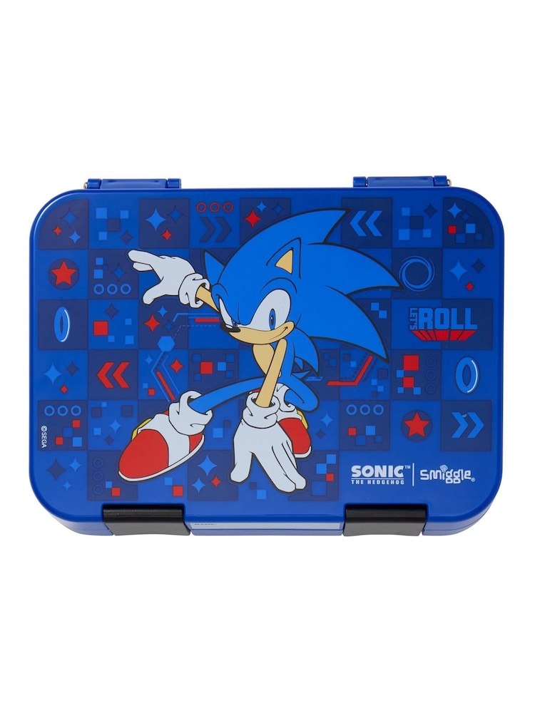 Smiggle Blue Sonic The Hedgehog Medium Bento Lunchbox - Image 1 of 3