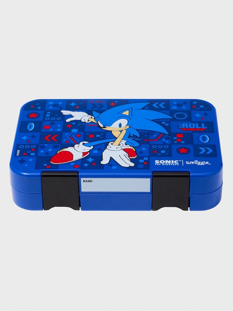 Smiggle Blue Sonic The Hedgehog Medium Bento Lunchbox - Image 2 of 3