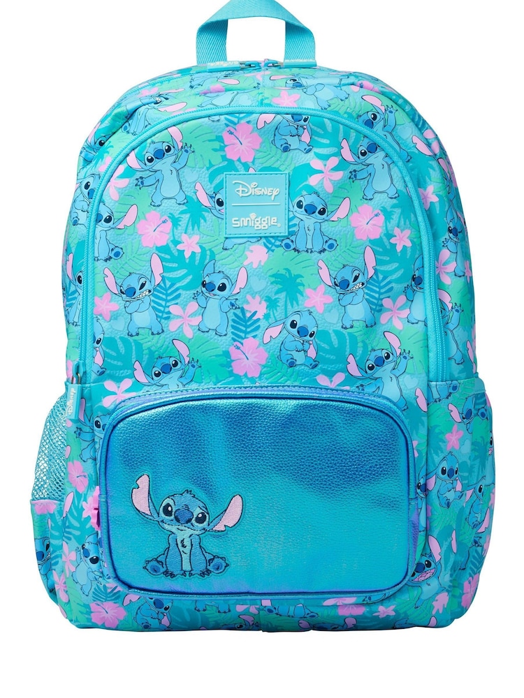 Smiggle Blue Stitch Classic Backpack - Image 1 of 6