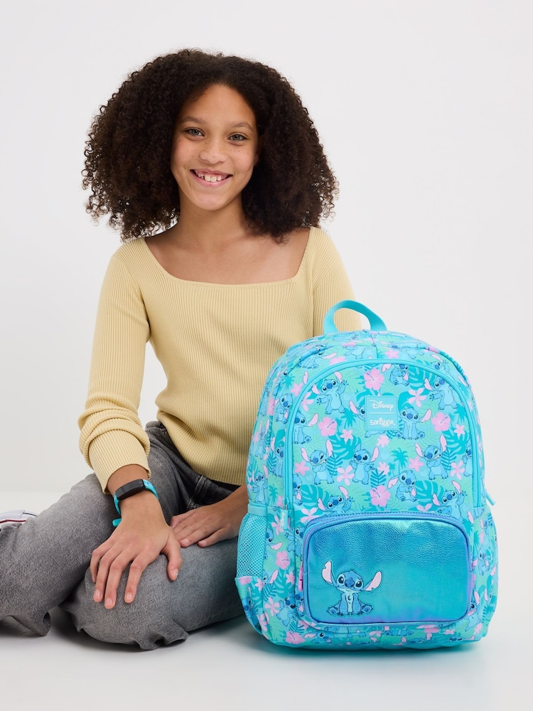 Smiggle Blue Stitch Classic Backpack - Image 6 of 6