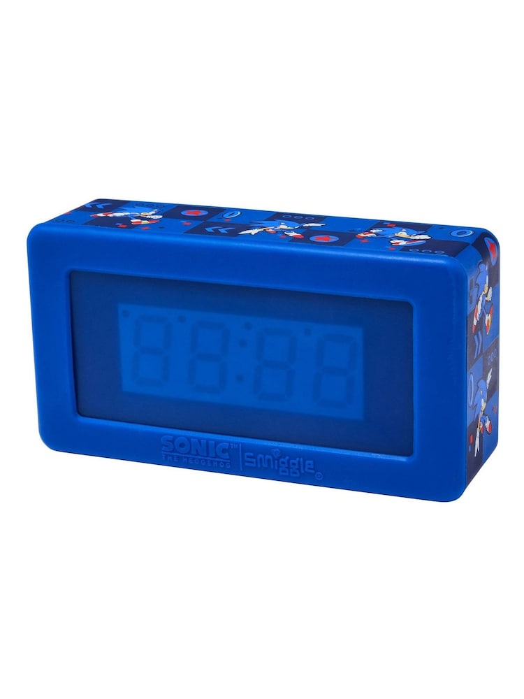 Smiggle Blue Sonic The Hedgehog Sound-Activated Digital Clock - Image 2 of 3
