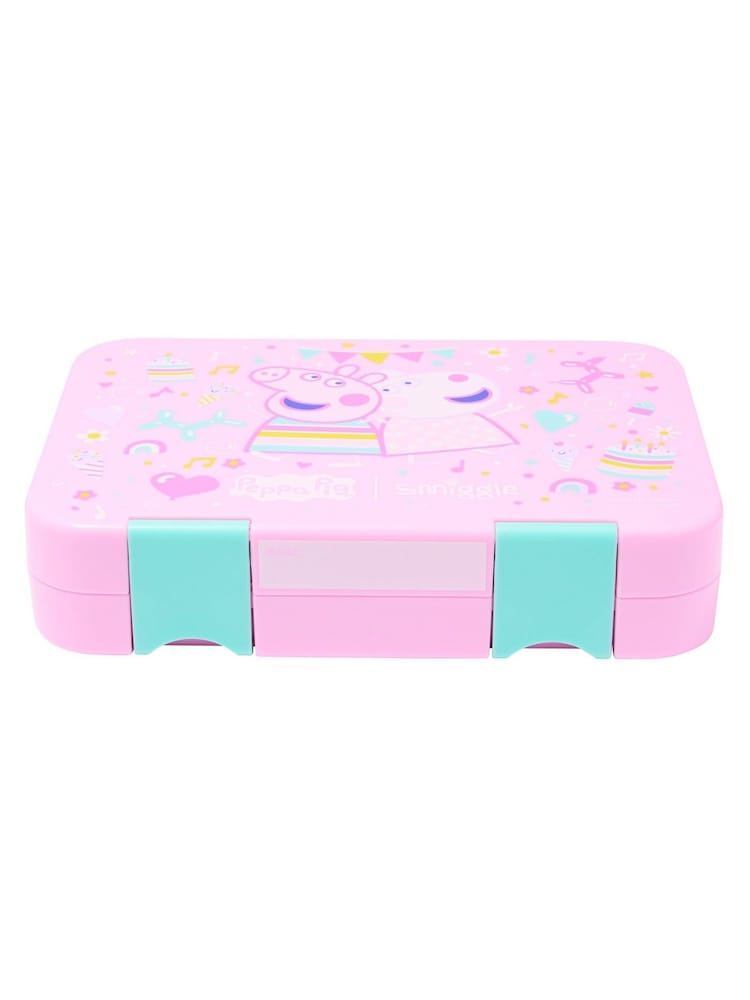 Smiggle Pink Peppa Pig Medium Happy Bento Lunchbox - Image 2 of 5