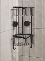 Black Suction Corner Shower Caddy - Image 2 of 4