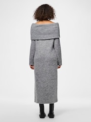 PIECES Off Shoulder Bardot Soft Knitted Midi Dress - Изображение 2 из 6