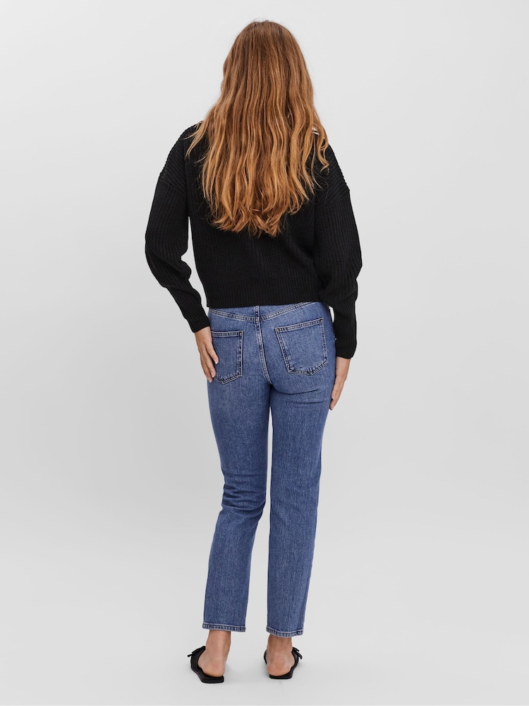 VERO MODA Black Button Down Knitted Cardigan - Image 2 of 6