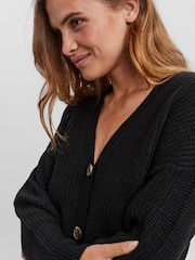 VERO MODA Black Button Down Knitted Cardigan - Image 4 of 6