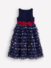Boden Blue 12 Days of Christmas 100% Cotton Dress - Image 2 of 3