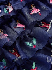 Boden Blue 12 Days of Christmas 100% Cotton Dress - Image 3 of 3